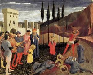 Giotto Di Bondone - Beheading of Saint Cosmas and Saint Damian