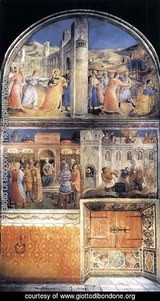 Giotto Di Bondone - East wall of the chapel