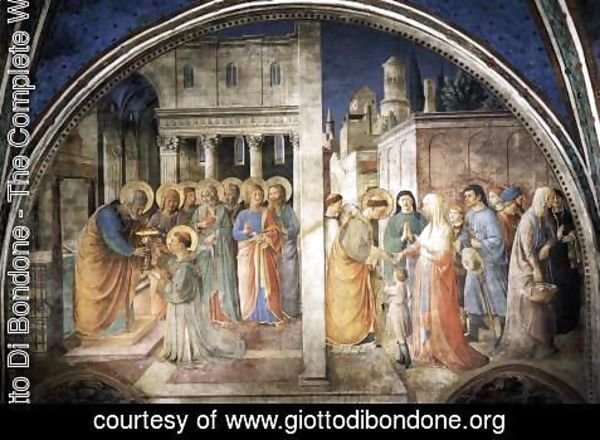 Giotto Di Bondone - Lunette of the west wall
