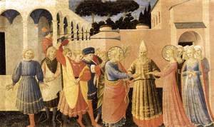 Giotto Di Bondone - Marriage of the Virgin 2