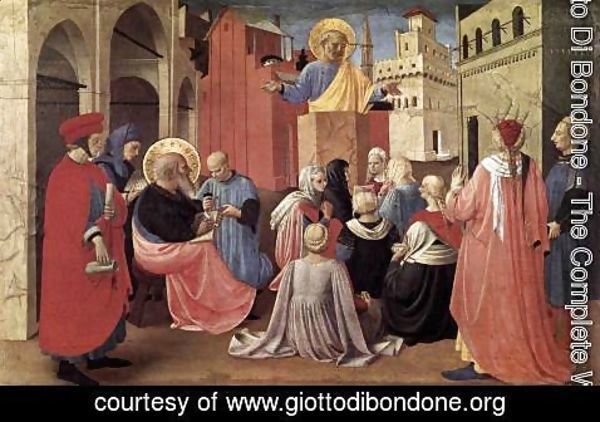 Giotto Di Bondone - St Peter Preaching in the Presence of St Mark