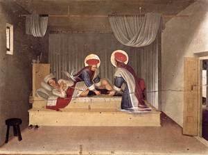 Giotto Di Bondone - The Healing of Justinian by Saint Cosmas and Saint Damian