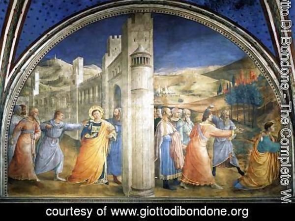 Giotto Di Bondone - The Stoning of St Stephen