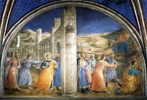Giotto Di Bondone - The Stoning of St Stephen