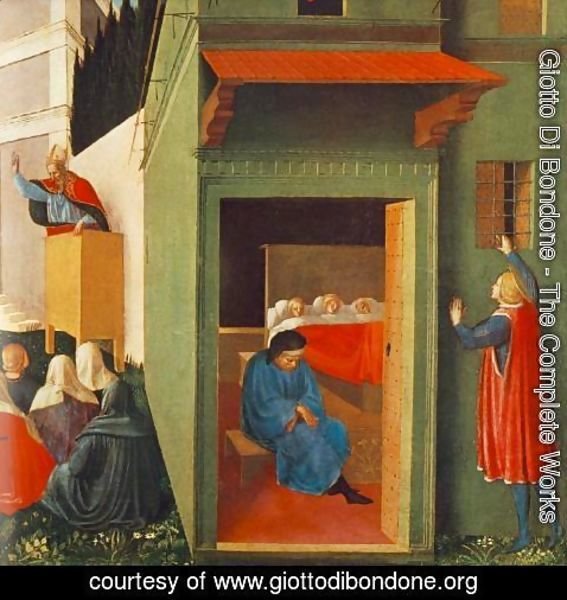 Giotto Di Bondone - The Story of St Nicholas, Giving Dowry to Three Poor Girls