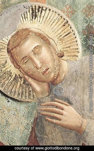 Giotto Di Bondone - Legend of St Francis 3. Dream of the Palace (detail)