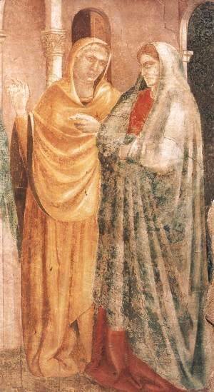 Giotto Di Bondone - Scenes from the Life of St John the Baptist 1. Annunciation to Zacharias (detai