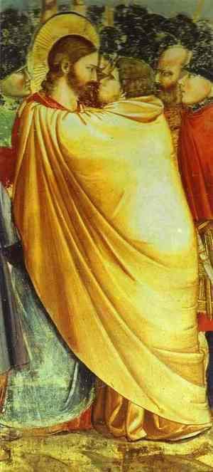 Giotto Di Bondone - Kiss Of Judas Detail 1304-1306