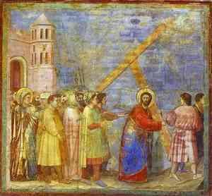 Giotto Di Bondone - The Carrying Of The Cross 1304-1306
