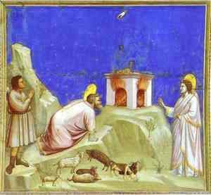 Giotto Di Bondone - The Sacrifice Of Joachim 1302-1305