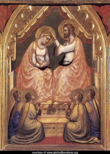 Baroncelli Polyptych- Coronation of the Virgin c. 1334