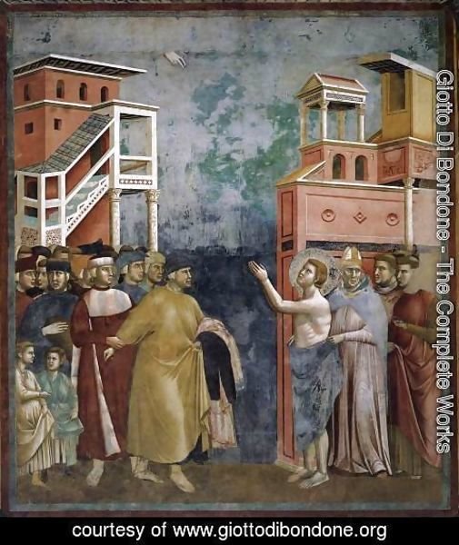 Giotto Di Bondone - Legend of St Francis- 5. Renunciation of Wordly Goods 1297-99