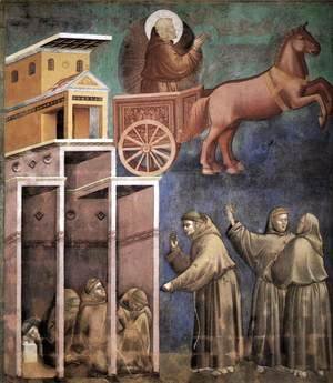 Legend of St Francis- 8. Vision of the Flaming Chariot 1297-99