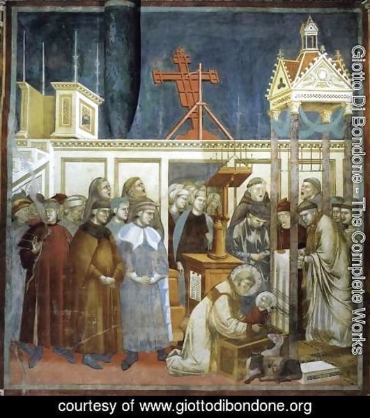 Giotto Di Bondone - Legend of St Francis- 13. Institution of the Crib at Greccio 1297-1300