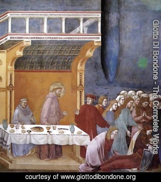 Giotto Di Bondone - Legend of St Francis- 16. Death of the Knight of Celano 1297-1300