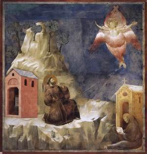 Giotto Di Bondone - Legend of St Francis- 19. Stigmatization of St Francis 1297-1300