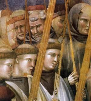 Giotto Di Bondone - Legend of St Francis- 22. Verification of the Stigmata (detail 2) 1300