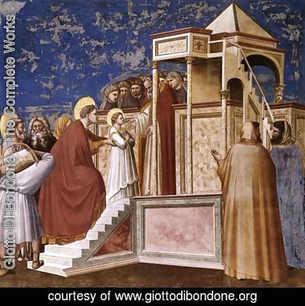 Giotto Di Bondone - No. 8 Scenes from the Life of the Virgin- 2. Presentation of the Virgin in the Temple 1304
