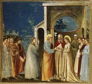 No. 11 Scenes from the Life of the Virgin- 5. Marriage of the Virgin 1304-06