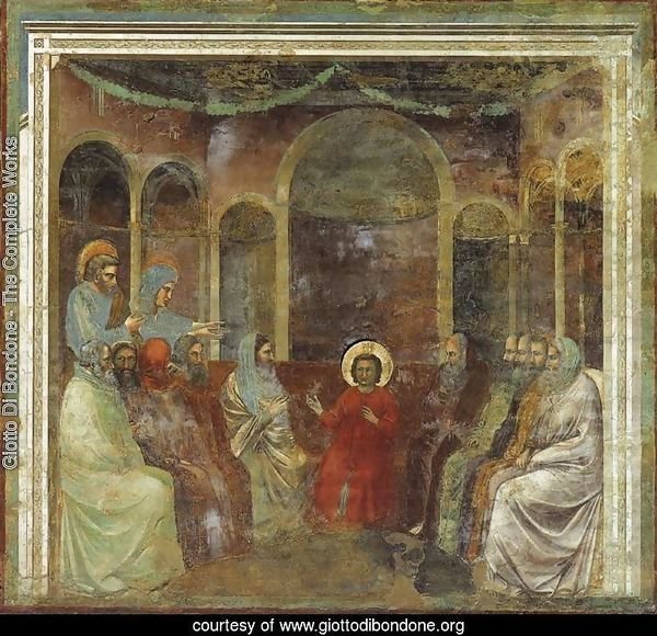 No. 22 Scenes from the Life of Christ- 6. Christ among the Doctors 1304-06