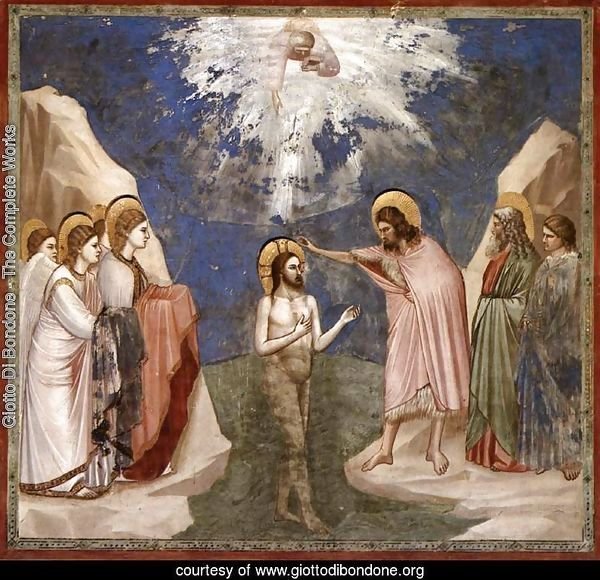 No. 23 Scenes from the Life of Christ- 7. Baptism of Christ 1304-06