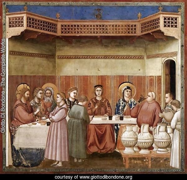 No. 24 Scenes from the Life of Christ- 8. Marriage at Cana 1304-06
