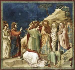 Giotto Di Bondone - No. 25 Scenes from the Life of Christ- 9. Raising of Lazarus 1304-06