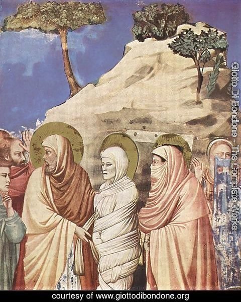 No. 25 Scenes from the Life of Christ- 9. Raising of Lazarus (detail) 1304-06