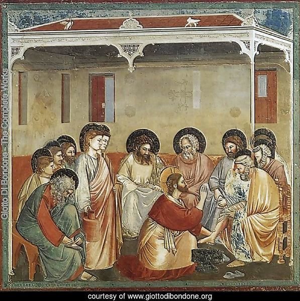 No. 30 Scenes from the Life of Christ- 14. Washing of Feet 1304-06