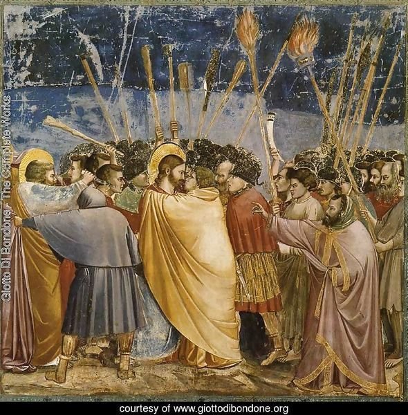 No. 31 Scenes from the Life of Christ- 15. The Arrest of Christ (Kiss of Judas) 1304-06