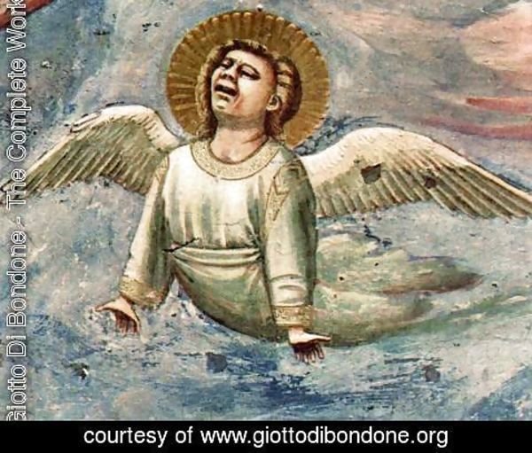 Giotto Di Bondone - Scenes from the Life of Christ- 20. Lamentation (detail 2) 1304-06