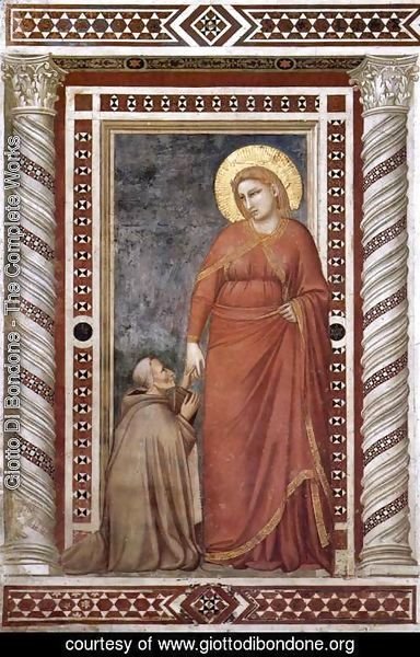 Giotto Di Bondone - Scenes from the Life of Mary Magdalene- Mary Magdalene and Cardinal Pontano 1320s