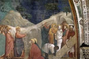 Giotto Di Bondone - Scenes from the Life of Mary Magdalene- Raising of Lazarus 1320s