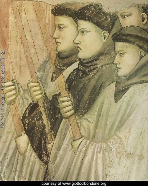 Scenes from the Life of Saint Francis- 4. Death and Ascension of St Francis (detail 3) 1325