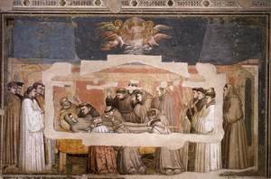Giotto Di Bondone - Scenes from the Life of Saint Francis- 4. Death and Ascension of St Francis c. 1325