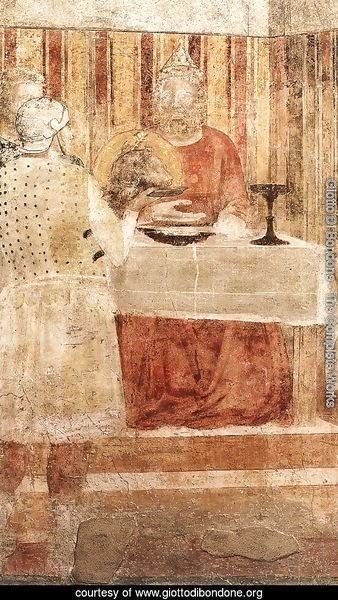 Scenes from the Life of St John the Baptist- 3. Feast of Herod (detail 2) 1320