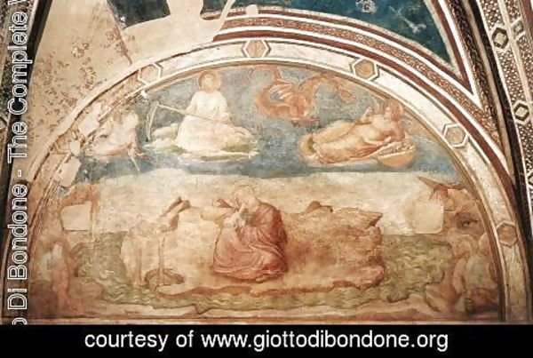 Giotto Di Bondone - Scenes from the Life of St John the Evangelist- 1. St John on Patmos 1320