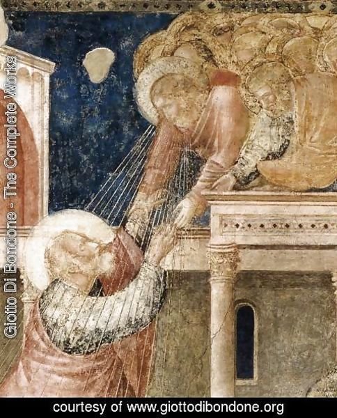 Giotto Di Bondone - Scenes from the Life of St John the Evangelist- 3. Ascension of the Evangelist (detail) 1320