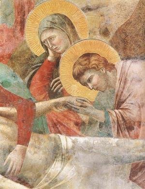 Giotto Di Bondone - Scenes from the New Testament- Lamentation (detail 1) 1290s