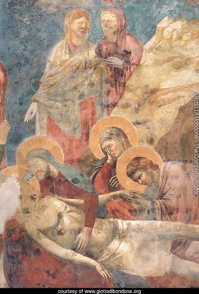 Scenes from the New Testament- Lamentation (detail 2) 1290s