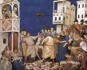 Giotto Di Bondone - The Massacre of the Innocents 1310s