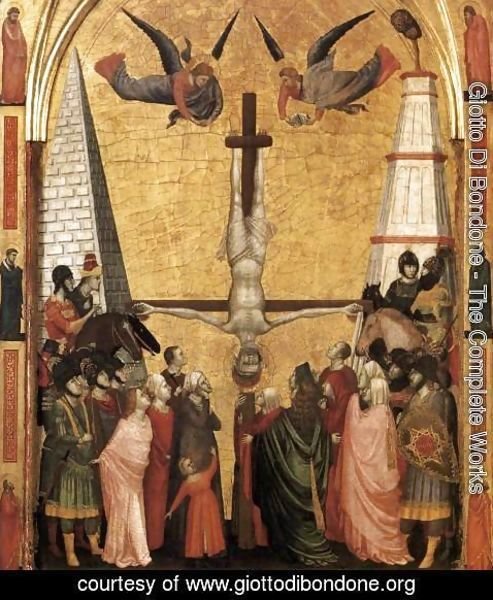 Giotto Di Bondone - The Stefaneschi Triptych- Martyrdom of Peter c. 1330