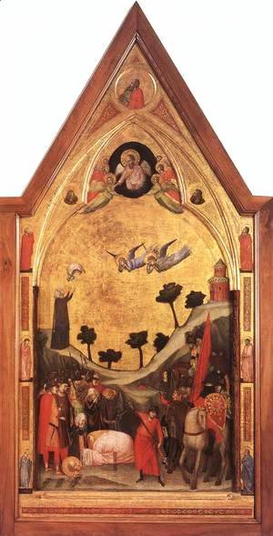 Giotto Di Bondone - The Stefaneschi Triptych- Martyrdom of St Paul c. 1330