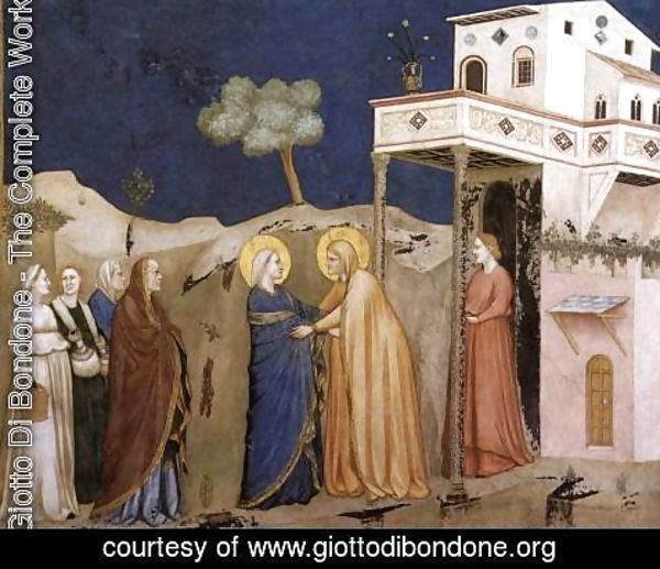 Giotto Di Bondone - The Visitation 1310s