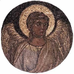 Tondo with Angel c. 1310 (Mosaic)