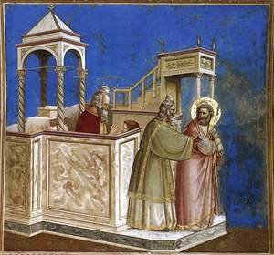 Giotto Di Bondone - No. 1 Scenes from the Life of Joachim- 1. Rejection of Joachim's Sacrifice