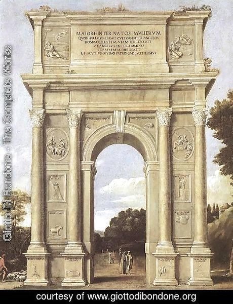 Giotto Di Bondone - A Triumphal Arch of Allegories