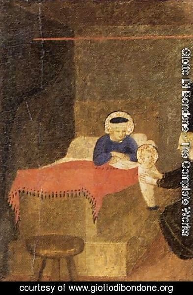 Giotto Di Bondone - Birth of the Virgin