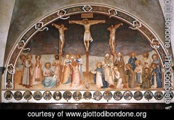 Giotto Di Bondone - Crucifixion and Saints