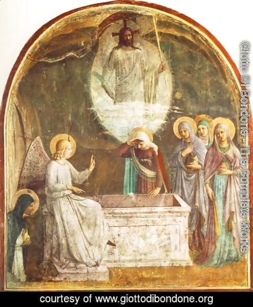 Giotto Di Bondone - Resurrection of Christ and Women at the Tomb